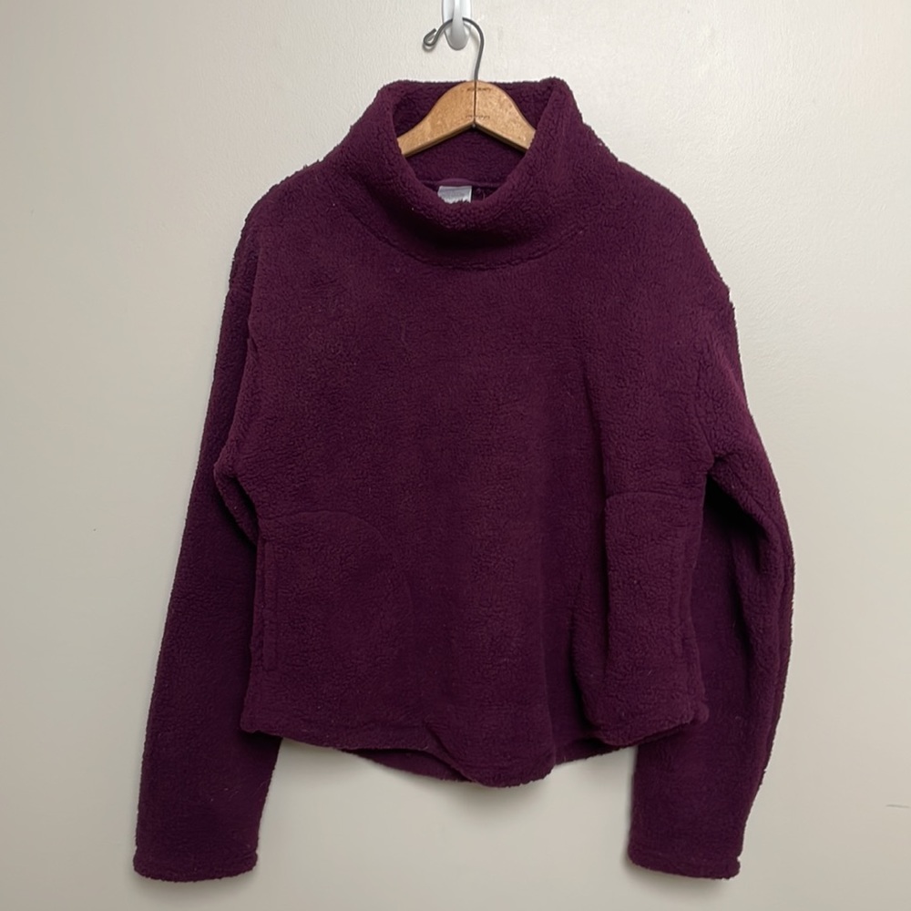 Serra Ladies Sherpa Fleece Pullover Cozy 2 side pockets Size L (12-14) Aldi